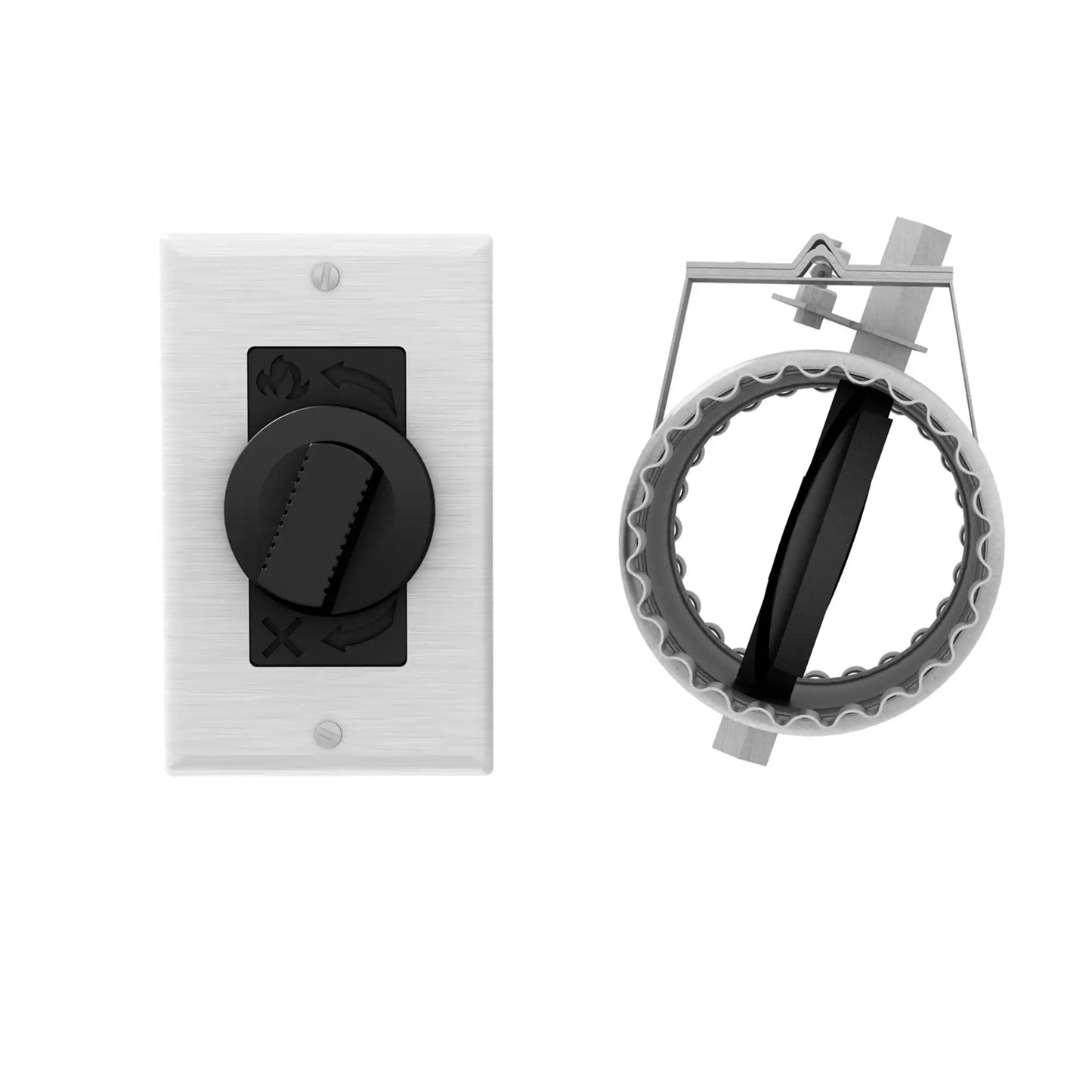 AC01349 5'' FRESH AIR INTAKE REGISTER WITH AIRTIGHT DAMPER