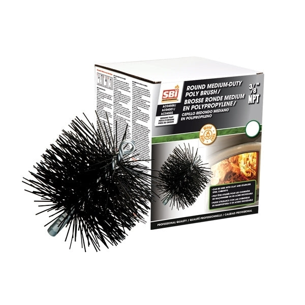 AC04500 6" ROUND BRUSH WITH POLYPROPYLENE BRISTLES