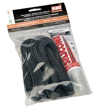 AC06000 SILICONE AND 1/2" X 8' BLACK DOOR GASKET KIT