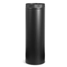 Black Pipe, double wall, 6"