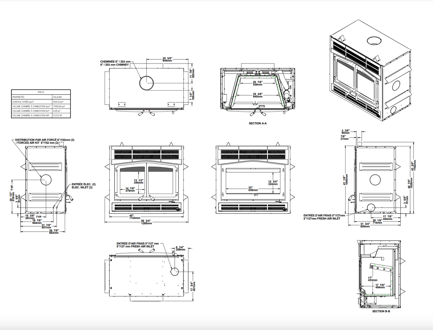 Osburn Horizon Fireplace OB04010