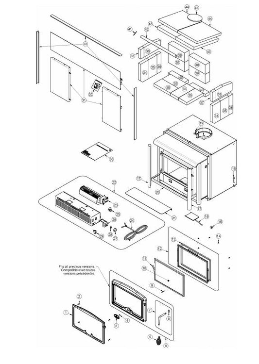 Osburn 1600 Insert Parts Diagram OB01601