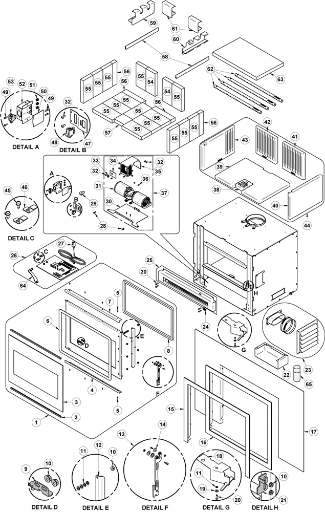 Osburn 2000 Inspire Wood Insert Parts OB02045