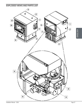 Osburn 2500 Pellet Stove Parts OP00025