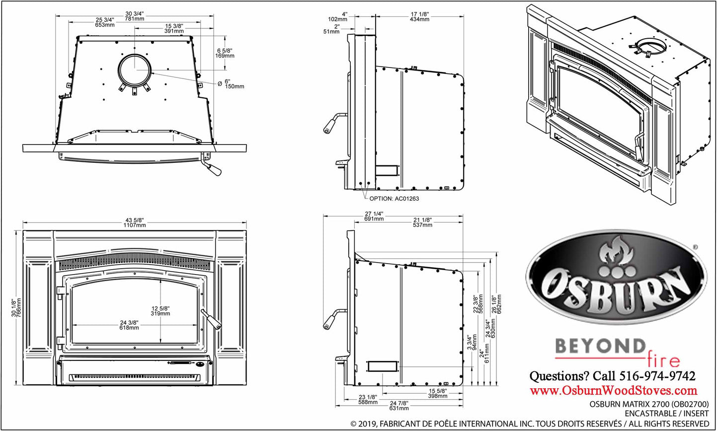 Osburn Matrix 2700 Wood Insert OB02700