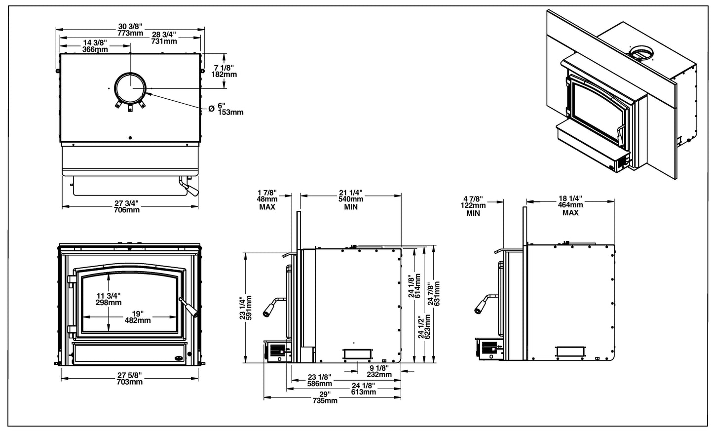 Osburn 3500 Wood Insert OB03510