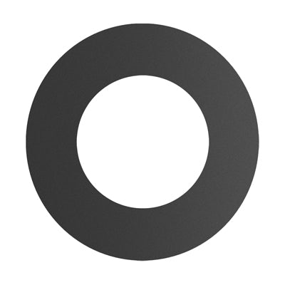 SP00150 6" Black Single Wall Round Wall Trim Collar