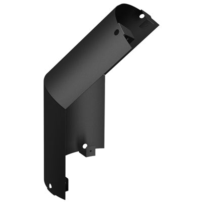 SP00293 6'' Black Single Wall Standard 45 degree elbow screen