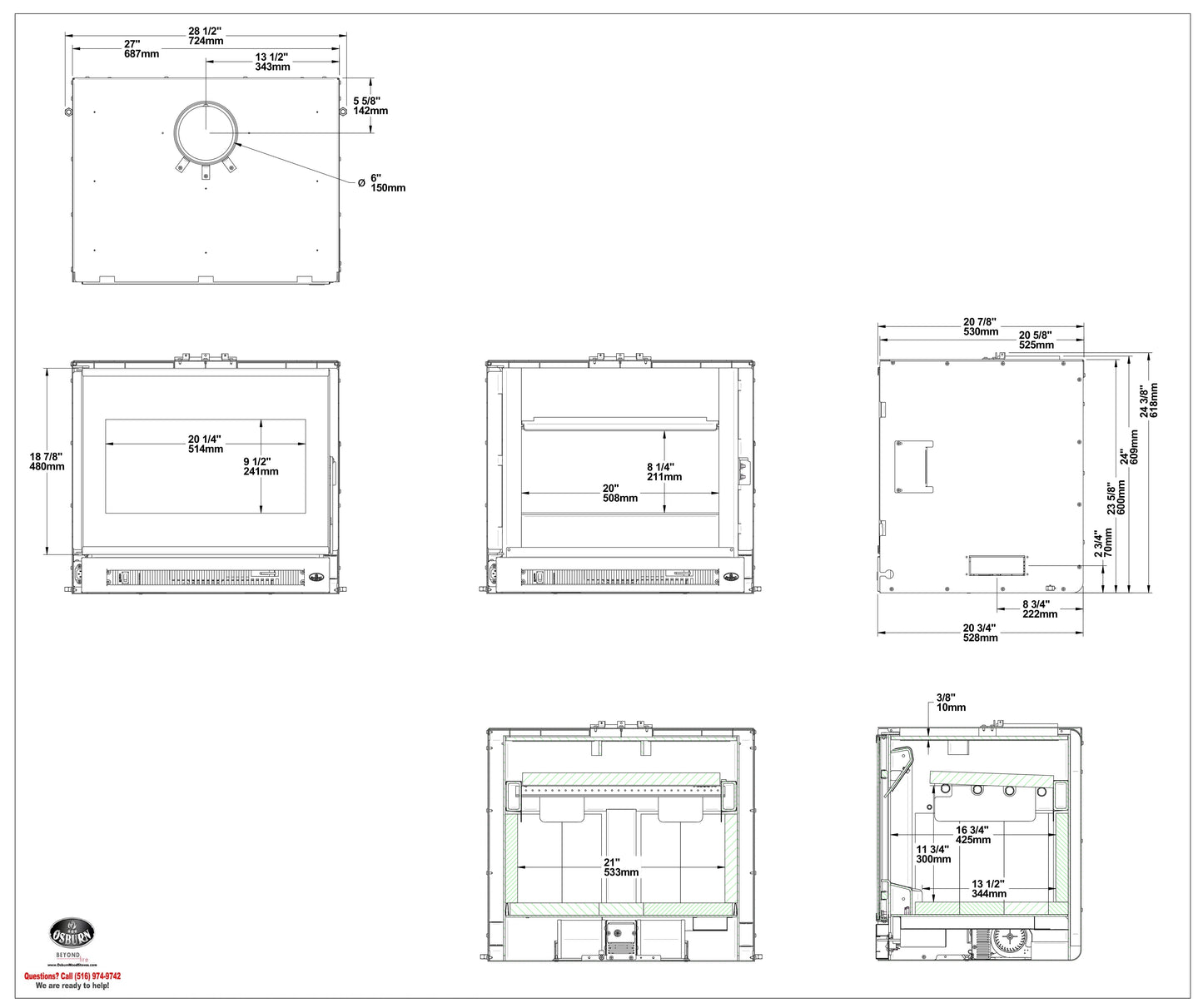 Osburn Inspire Wood Insert OB02045