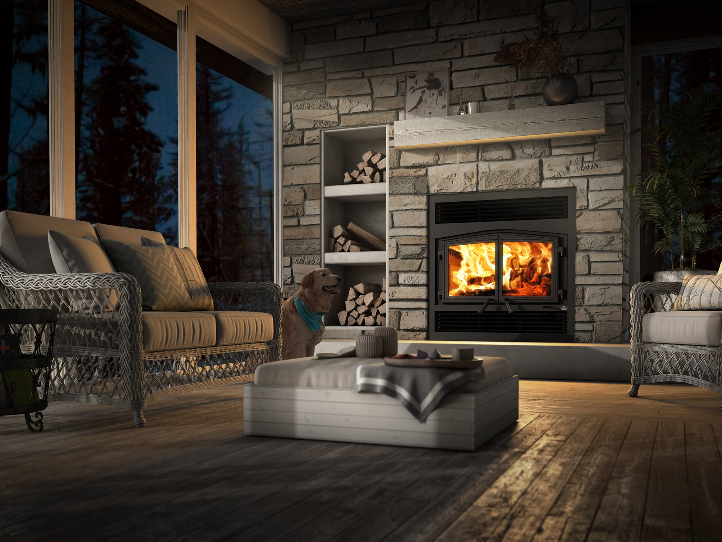 Osburn Stratford II Fireplace OB04007