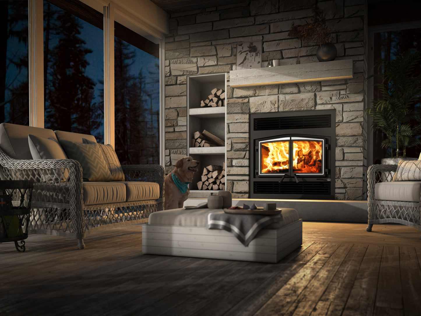 Osburn Stratford II Fireplace OB04007