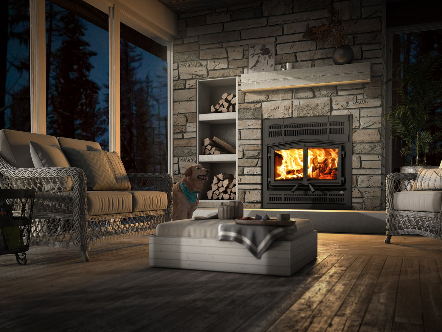 Osburn Stratford II Fireplace OB04007
