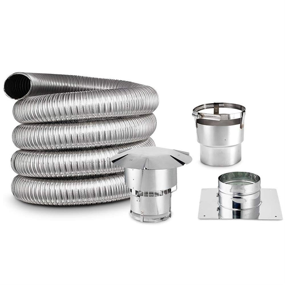 Chimney Liner Kit 25 foot 6 inch diameter DOUBLE WALL SMOOTH