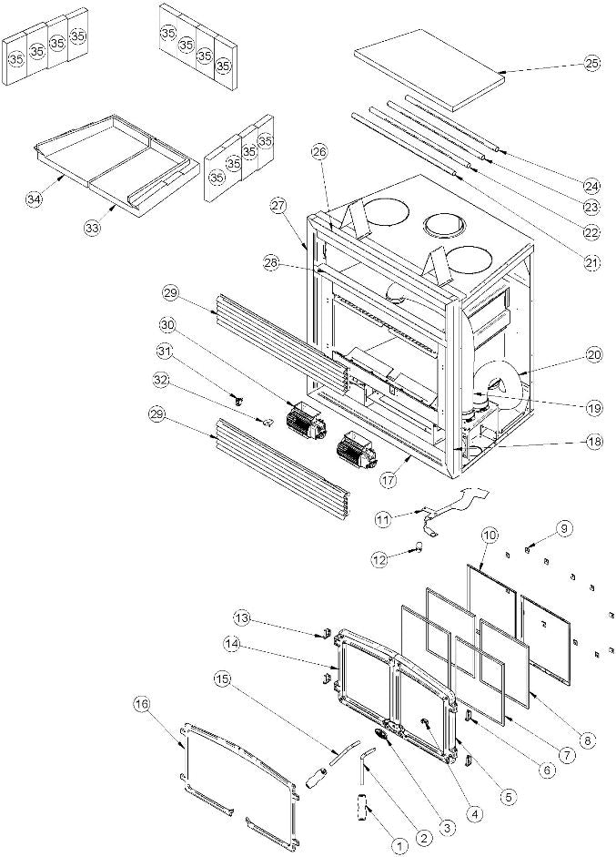 Osburn Stratford Fireplace Parts OB04000