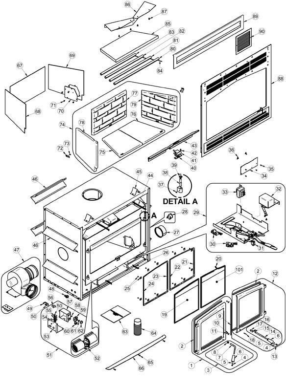 Osburn Horizon Wood Fireplace Parts OB04010