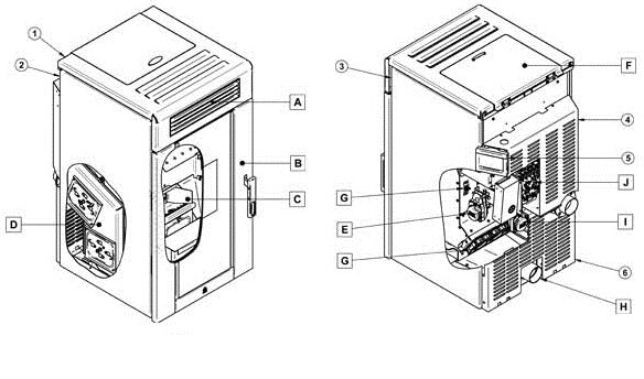 Osburn Volta Pellet Stove Parts OP00055