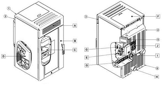 Osburn Volta Pellet Stove Parts OP00055