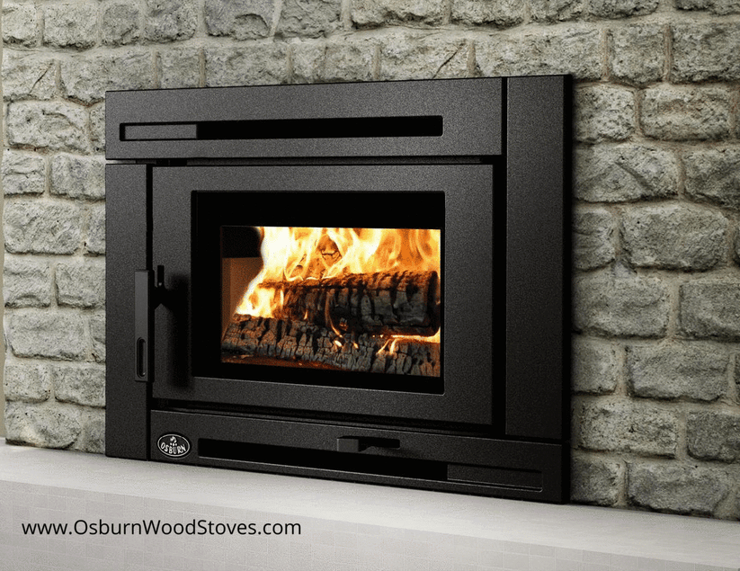 Osburn Matrix 2000 Wood Black Fireplace Insert [OB02028] (SAK90214)