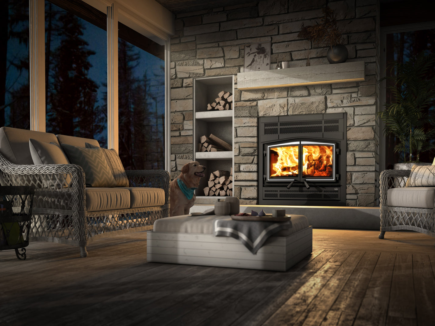 Osburn Stratford II Fireplace OB04007